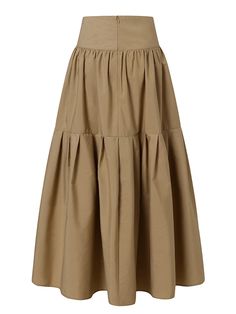 2023 Fashion High Waist Skirt Women Vintage Pleated Zipper Swing Long Skirt Casual Loose Solid A-line Party Beach Skirt Casual A-line Voluminous Skirt, Non-stretch Pleated Tiered Skirt, Solid Color Tiered Gathered Mini Skirt, Solid Color Gathered Mini Skirt, Beige Non-stretch Tiered Skirt, Fitted Tiered Skirt In Solid Color, Beige Pleated Tiered Maxi Skirt, Fitted Solid Color Tiered Skirt, Chic Non-stretch Tiered Skirt