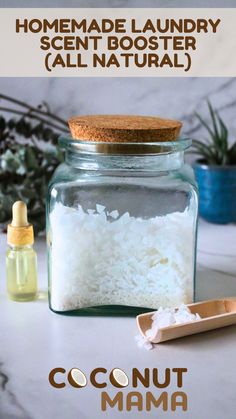 This homemade laundry booster aids in freshening laundry with natural scents and naturally softens clothes.