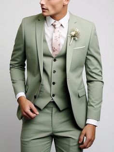 Prom For Guys, Prom Suits For Men, Cheap Suits, Suits Wedding, Cheap Wedding Dresses Online, Sage Wedding, Reception Centerpieces, Black Sky, Sage Green Wedding