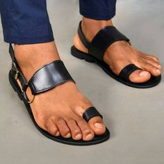 Category:Sandals; Upper Materials:Synthetic leather; Lining Materials:Microbial Leather; Embellishment:Buckle; Season:Summer; Gender:Men's; Size Suggestion:select one size smaller than usual; Activity:Walking; Toe Shape:Open Toe; Style:Roman Shoes,Beach,Casual; Outsole Materials:Rubber; Occasion:Vacation,Outdoor; Closure Type:Buckle; Function:Comfortable,Breathable; Listing Date:04/22/2024; 2024 Trends:Flat Sandals,British Style Plaid Shoes,Gladiator; Foot Length: Men Leather Sandals Fashion, Leather Sandals Men, Mens Sandals Fashion, Roman Shoes, Sandals Vintage, Flat Shoes Men, Plaid Shoes, Swedish Clogs, Flats Shoes Comfortable