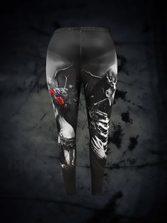 Bjux - Womens Plus Size Spider Web Print High-Rise Leggings with Medium Stretch - Perfect for Halloween and Beyond Gothic Stretch Pants For Halloween, Fitted Gothic Bottoms For Halloween, Gothic Fitted Bottoms For Halloween, Gothic Stretch Bottoms For Halloween, Black Stretch Pants For Halloween, Alternative Black Halloween Leggings, Stretch Alternative Style Halloween Leggings, Alternative Stretch Leggings For Halloween, Black Stretch Pants For Costume Party