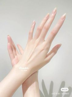 Hands, cream, soft hands French Manicure Long Nails, Long Natural Nails, Hand Reference, روتين العناية بالبشرة, Simple Nails