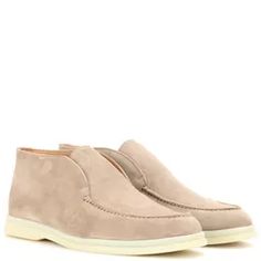 Beige Suede Boots, Garner Style, Designer Ankle Boots, Ankle Boots Flat, Desert Boots, Loro Piana, Suede Ankle Boots, Buy Shoes, Suede Boots