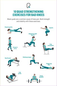 an exercise poster showing how to do the same exercises for each person in their life