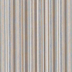 a striped wallpaper pattern in blue and beige colors with vertical stripes on the side