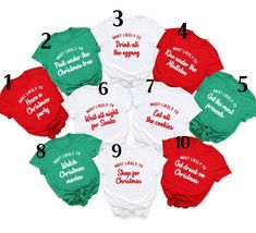 Matching Christmas Shirts, Christmas Party Shirts, Group Shirts, Family Humor, Funny Christmas Shirts, Family Christmas Shirts, Christmas Family, Christmas Tees, Holiday Shirts