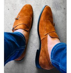 Men Tan Color Formal Double Monk Shoes, Classic Suede Dress Shoes Suede Dress Shoes, Monk Shoes, Quality Leather Boots, Cap Toe Shoes, Double Monk Strap, Leather Formal Shoes, Custom Design Shoes, Tan Dress, Suede Leather Shoes