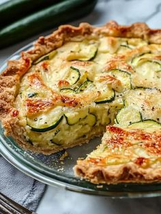 Zucchini Onion Pie, Baked Brown Rice, Onion Pie, Vegetarian Bake, Baking Mix, Bowl Of Soup, Vegetarian Options, Fresh Salads, Tasty Recipes