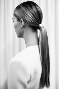 Sleek Low Ponytail | Simple and Chic | Wedding Hair Inspiration | The Bridal Atelier Bride | www.thebridalatelier.com.au Runway Hair, Natural Hairstyle, A Ponytail, Beauty Hair Makeup, Wedding Hair Inspiration, Sleek Hairstyles, Good Hair Day