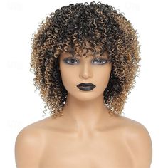 Category:Synthetic Wig,Cosplay Costume Wig; Gender:Women's; Wig Type:Cosplay Wig; Occasion:Christmas Gifts,Birthday,Vacation,Party / Evening,Daily Wear; Age Group:Adults; Color Shade:Brown,Black; Hair Material:Synthetic Hair; Cap Construction:Machine Made; Texture:Afro,Curly; Length:Short; Features:Fluffy,Comfy,Fashion,Easy to Carry,Party; Heat Resistant:Yes; Listing Date:01/09/2024; Cap Circumference:; Front to Back:; Nape of Neck:; Side to Side Across Forehead:; Side to Side Over Top:; Temple Black Curly Afro, Afro Wigs For Black Women, Afro Twist Hair, Short Wigs For Black Women, Black Women Natural Hair, Wigs For Black Women Short, Curly Afro Wig, Afro Twist, Natural Hair Wigs