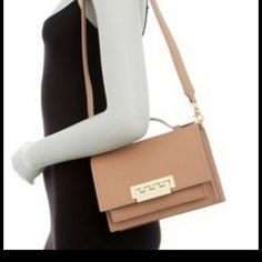 Zac Posen Earthette Leather Accordian Shoulder English Rose (Blush) With Dust Bag And Tags Designer Shoulder Bag For Spring Formal Occasions, Designer Formal Shoulder Bag For Spring, Elegant Tan Shoulder Bag For Spring, Chic Tan Shoulder Bag For Spring, Chic Tan Shoulder Bag, Elegant Tan Bag For Spring, Elegant Tan Spring Bag, Bouquet Bag, Zara Printed Dress