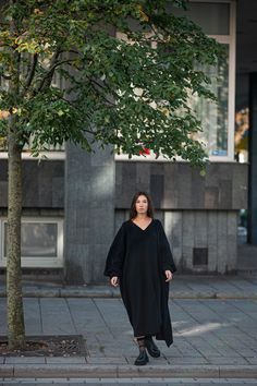 Oversized Winter Dress Merino Dress V Neckline Dres Long - Etsy Lithuania Elegant Oversized V-neck Maxi Dress, Oversized Tunic Midi Dress For Fall, Oversized V-neck Midi Dress, Oversized Long Maxi Dress For Winter, Oversized V-neck Dress For Fall, Oversized Tunic Maxi Dress In Elegant Style, Elegant Oversized Tunic Maxi Dress, Oversized Elegant Maxi Dress, Oversized V-neck Midi Dress For Fall