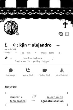 an image of a screen shot of a website with the words kin or alegandro on it