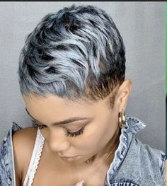 Pin by debrafay on Hair Raising in 2022 | Hair styles, Super short hair, Short shaved hairstyles Chic Short Hair, Natural Hair Short Cuts, Short Grey Hair