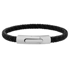 PRICES MAY VARY. HIGH QUALITY- Made of High Quality Genuine Jewelry Grade Materials including 316L Surgical Stainless Steel and Genuine Leather, our Bracelets are made to last! STRONG CLASP- Put on or take off your bracelet with ease using our strong lock clasp that will not fall off BRACELET SIZE: 8"(20.5cm) Length, 0.2"(5mm) width GIFT BOX INCLUDED- Included with your order is a Geoffrey Beene Gift Box to store or gift your Bracelet GUARANTEE AFTER SALES SERVICE- If you are not satisfied with Geoffrey Beene, Mens Braids, Bangles Style, Mens Leather Bracelet, Braided Bracelets, Bracelet Sizes, Leather Fashion, Bangle Bracelet, Rope Bracelet