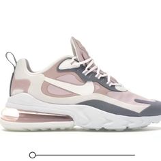 New Never Worn Air Max 270 Nike Air Max 270 React, Sneakers Nike Air Max, Air Max 270 React, 270 React, All Nike Shoes, Nike Air Shoes, Pink Running Shoes, Cute Nike Shoes, Nike Air Max For Women