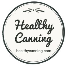 the logo for healthy canning, an online store that sells organic products and uses natural ingredients