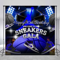 an image of a welcome sign to the sneakers gala basketball team for their 30th birthday