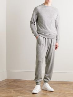 DESIGNED BY MR PORTER. Mr P. is just as focused on the quality of its fabrics as it is on designs. These sweatpants are made from an exceptionally soft wool and cashmere-blend and have an adjustable drawstring waistband and classic tapered legs. Sweatpants For Men, Mr P, Soft Wool, Drawstring Waistband, Mr Porter, Mens Sweatpants, Tapered Legs, Fashion News, Casual Pants