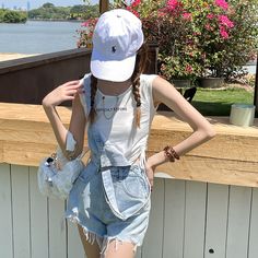 Ripped Short Overalls Denim Bib Overall Shorts Size Chat： Shorts Overalls Outfit, Overalls Shorts Outfit, Short Overalls Outfit, Overalls Outfit Short, Overall Shorts Outfit, Random Outfits, Overalls Denim, Overalls Outfit, Short Overalls