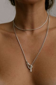 Silver Lariat Jewelry With Chunky Chain, Silver Lariat With Chunky Chain, Silver Lariat Necklace With Chunky Chain, Sterling Silver Multi-strand Adjustable Chain Necklace, Silver Lariat Necklace With Double Chain, Metal Lariat Jewelry For Layering, Silver Double Chain Lariat Necklace, Silver Chain Metal Lariat Necklace, Party Lariat Chain Necklace With Double Chain