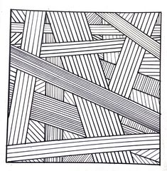 a black and white drawing of lines