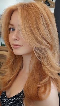 Strawberry Blonde Hair: 25 Ideas for 2024 Level 9 Strawberry Blonde, Pale Skin Strawberry Blonde Hair, Strawberry And Blonde Balayage, Lightly Colored Hair, Strawberry Blonde 70s Hair, Highlighted Strawberry Blonde Hair, Blonde Hair Strawberry Lowlights, Strawberry Blonde Hair Styles, Outfits For Strawberry Blonde Hair