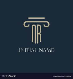 initial letter logo design with elegant style