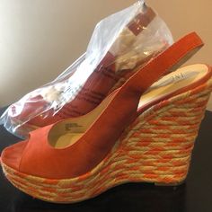 Size 9 Inc Perfect Summer And Fall Wedge! Fall Wedges, Purple Slippers, Stacked Heel Ankle Boots, Knee High Boots Dress, Bling Sandals, Lace Up Block Heel, Ankle Rain Boots, Leopard Heels, Mid Heel Sandals