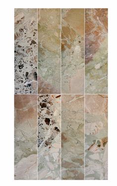 four different types of marble tiles