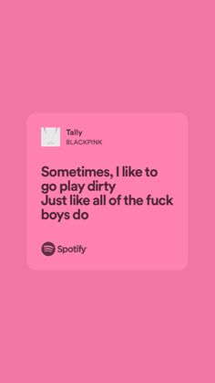 #kpop #blackpink #kpopquotes Savage Kpop Lyrics, Tally Blackpink Lyrics, Tally Lyrics, Blackpink Quotes Lyrics, Tally Blackpink, Blackpink Tally, Blackpink Spotify, Blackpink Lyrics, Pink Lyrics