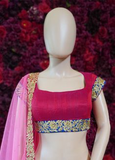 Go all out in this whimsical lehenga, studded with precious mirror, pearl, stone, embroidery work, which is sure to bring out the innate grace and grandeur in you! Color - Mauvelous Pink Fabric & Work Style - - Silk blouse: mirror, pearl, stone, embroidery work. - Soft net lehenga: mirror, pearl, stone, embroidery work. - Soft net dupatta: embroidery work. Details - - Assured quality - Wash care instruction: Dry clean only. - Slight variation in color is possible due to digital photography. Mauvelous Pink, Bridal Lehenga Indian, Bridal Jewelry Indian, Indian Bridal Couture, Lehenga Indian, Indian Bridesmaid Dresses, Fabric Work, Indian Bridal Lehenga, Net Lehenga