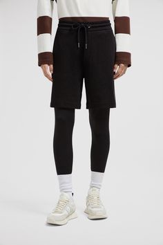 Crafted from cotton fleece, these shorts are designed for day-long comfort. Finished with an adjustable waistband and a discrete logo on the hem, they can be effortlessly paired with the matching hoodie. Athleisure Sweatpants With Built-in Shorts, Sporty Short Sweatpants For Loungewear, Athleisure Short Sweatpants For Loungewear, Short Athleisure Sweatpants For Loungewear, Athleisure Cotton Sweatpants With Built-in Shorts, Sporty Cotton Sweatpants With Built-in Shorts, Black Shorts With Ribbed Waistband For Loungewear, Athleisure Streetwear Short Sweatpants, Athleisure Sweatpants For Streetwear