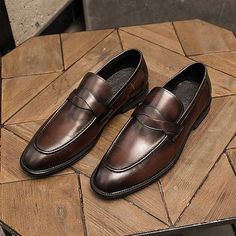 Category:Loafers Slip-Ons; Upper Materials:Faux Leather; Season:Fall,Spring; Gender:Men's; Toe Shape:Square Toe; Style:British,Business,Casual; Outsole Materials:Rubber; Occasion:Outdoor,Daily; Closure Type:Loafer; Function:Breathable; Pattern:Solid Colored; Listing Date:04/10/2023; 2023 Trends:Leather Loafers; Foot Length:; SizeChart1_ID:2:175103; Size chart date source:Provided by Supplier.; US Size:; UK Size:14.5; EU Size:50 Brown Faux Leather Oxfords For Business, Brown Faux Leather Business Oxfords, Business Slip-on Faux Leather Shoes, Formal Brown Faux Leather Oxfords, Brown Semi-formal Moccasins For Fall, Brown Semi-formal Fall Moccasins, Brown Faux Leather Oxfords For Formal Occasions, Brown Moccasins For Semi-formal Fall Occasions, Brown Pointed Toe Moccasins For Business