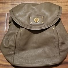 New Gray Leather Marc By Marc Jacob Backpack/Bag...Convertible To Crossbody/Shoulder Bag. Gold Hardware, No Flaws. Approx 13" H X11" L X7" W. As A Shoulder Bag At Pictured Setting, 26" Long From Top Of Strap To Bottom Of Bag (You Can Clear It Over Your Shoulder One-Handed). Beautiful And Unique! Original Dust Bag Included. Marc Jacobs Empire City Mini, Marc Jacobs Backpack, Marc Jacob Backpack, Bags Marc Jacobs, Marc Jacobs Bag, Gray Leather, Backpack Bag, Marc By Marc Jacobs, Grey Leather