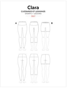 the instructions for how to wear leggings in different styles and sizes, including