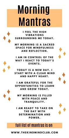 Morning Mantras, How To Believe, Morning Mantra, Gratitude Affirmations, Morning Affirmations, Self Affirmations