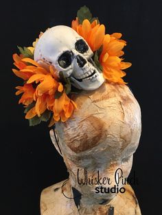 This one-of-a-kind Halloween headband will be sure to add a glamorous touch to any party ensemble! ❤️ Make a statement at your Halloween gatherings or out trick-or-treating!  Add a fun, skull fascinator to your outfit.  It's a great way to stand out from the crowd, turn heads and get tons of compliments!   This design looks fantastic from the front and back.  This Halloween headpiece is lightweight and comfortable to wear.  Choose from 5 different designs when you check out.   Every headband is Novelty Halloween Costume Accessories, Halloween Skull Costume Accessories, Skull Shaped Costume Accessories For Halloween, Skull-shaped Halloween Costume Accessories, Skull-shaped Costume Accessories For Halloween Masquerade, White Halloween Costume Headband, White Halloween Costume Party Headband, Adjustable Headband For Halloween Masquerade, Halloween Costume Accessories For Costume Party