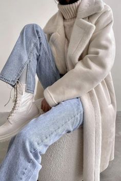 Cold Day Outfits, Mantel Outfit, Stylish Winter Outfits, Trendy Outfits Winter, Winter Fashion Outfits Casual, Winter Outfit Inspiration, Looks Street Style, Summer Fits