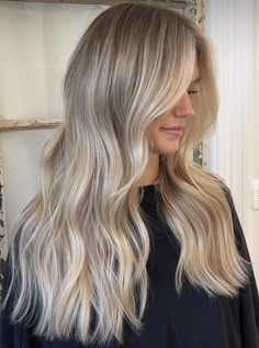 Backwards Balayage Blonde Hair, Sandy Lived In Blonde, Blonde Extensions Before And After, Sandy Beige Blonde Hair, Lived In Bright Blonde, Rooted Blonde Hair, Best Blonde Hair, Hair 2025, Blonde Ideas