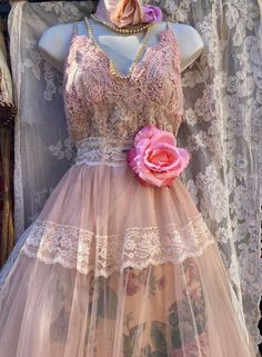 Beige Lace Dress Floral Tulle Wedding Fairytale Dress , Romantic Boho Cottagecore Wedding Dress, Handfasting Ceremony Dress Medium - Etsy Summer Fairycore Fairy Dress With Lace Trim, Spaghetti Strap Lace Dress For Wedding, Spaghetti Strap Lace Bodice Dress For Wedding, Sleeveless Fairy Dress With Ruffles For Wedding, Sleeveless Fairycore Wedding Dress, Spring Tulle Dress With Delicate Lace, Spaghetti Strap Delicate Lace Wedding Dress, Delicate Lace Wedding Dress With Spaghetti Straps, Fairycore Lace Dress For Garden Party