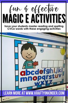 a computer screen with the text fun and effective magic activities for kids to use on their computers