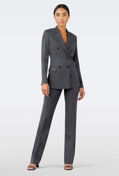 Our Hemsworth collection is a fan favorite for its durable wool composition and versatility. In an assortment of colors, trust that this is a fabric you'll return to on many occasions. Dark Grey Suit Women, Wool Suits With Notch Lapel, Luxury Business Pantsuit For Fall, Luxury Fall Business Pantsuit, Tailored Professional Pantsuit With Lapel Collar, Double-breasted Wool Suits With Concealed Placket, Wool Double-breasted Suits With Concealed Placket, Luxury Fall Pantsuit For Tailoring, Timeless Suits In Suiting Fabric For Office