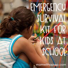 How to Make an Emergency Survival Kit for Kids at School Small Flashlight, Emergency Survival Kit, School Mom, Emergency Preparation, Emergency Plan, Emergency Prepping, School Education, Disaster Preparedness, Bad Idea