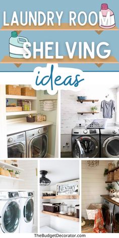 laundry room shelving ideas for the home