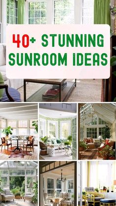 Modern Sunroom Ideas Interiors, Indoor Sunroom Furniture Ideas, Cozy Sunroom Decorating Ideas, Indoor Sunroom Furniture, Indoor Sunroom Ideas, Sunroom Window Treatments, Sunroom Decorating Ideas, Sunroom Curtains, Cozy Sunroom Ideas