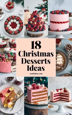 Summer Christmas Dessert, Christmas Desserts Ideas, Christmas Dessert Decorations, Pecan Tarts Mini, Peppermint Bark Cheesecake, Christmas Dessert Ideas, Traditional Christmas Desserts, Christmas Dinner Desserts, Showstopper Dessert