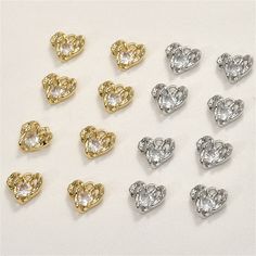 14K Gold Plated CZ Heart Charm Pendant, Love Bracelet, Romantic Necklace, Friendship Earring, Sweetheart Jewelry, Valentine Charm {Material}: copper, brass, zircon {Size}: 9.5*10mm ♥ Custom instructions: * If you have specific requests for this item, such as adding a logo, altering the size and color, please be aware that custom orders typically have a minimum quantity requirement and have a lead time of 2 weeks. If you're able to meet these requirements, please let us know and we'll provide you with further details. We have more unique and amazing jewelry accessories, please click the link below: charms https://www.etsy.com/shop/MlssSupplies?section_id=33859044 beads https://www.etsy.com/shop/MlssSupplies?section_id=33859050 chains https://www.etsy.com/shop/MlssSupplies?section_id=3385905 White Metal Heart Bracelet, White Metal Heart-shaped Bracelet, Friendship Earrings, Sweetheart Jewelry, Valentine Jewelry, Zircon Bracelet, Romantic Necklace, Love Charms, Necklace Charm