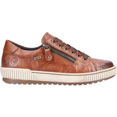 Check out these Remonte D0700-22 Maditta 00 Cuoio Leather Women's Shoes from Footwear etc. waterproof sneaker with a side zipper for easy on and off. Reiker Womens Shoes, Waterproof Sneakers, Leather Shoes Woman, Online Tops, Shoe Store, Leather Items, Shoes For Women, Shoes Online, Water Repellent