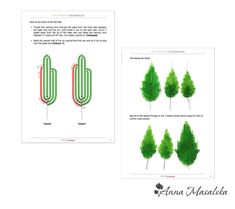 an image of some green plants in the middle of a page with instructions on how to make